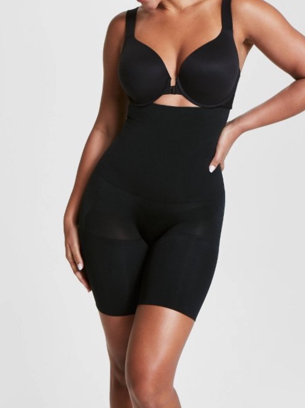 Assets by Spanx Remarkable High Waist Mid-thigh Shaping Shorts Women’s M NWT